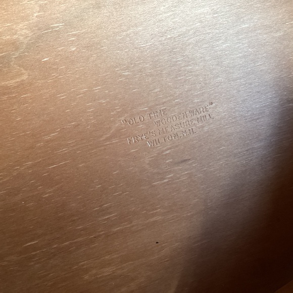 LARGE OLD TIME WOODEN WARE 11 1/2” SHAKER PANTRY BOX FRYE’S MEASURE MILL, N.H. - Picture 6 of 6